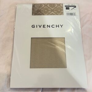 Givenchy Brown Floral Lace Tights